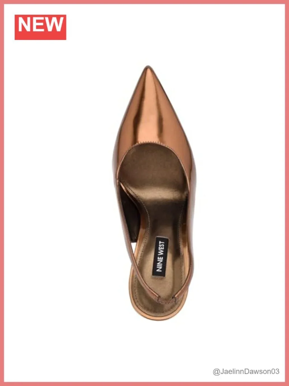 Nine West Feather Slingback Stiletto Heels Women's Pumps Pointed Toe